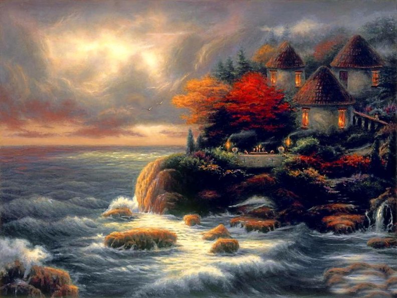Cottage on the ocean