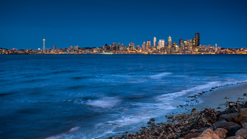 Seattle from the Beach