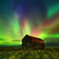 amazing colorful dream aurora scene
