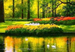 Lovely colorful park