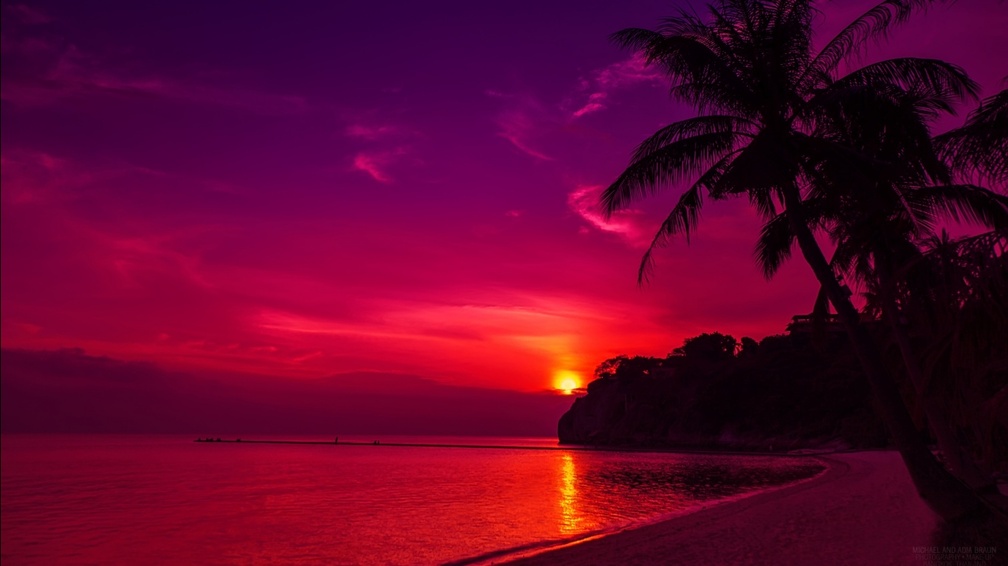 Thailand beach sunset