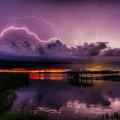 Lightening Over Lake Charlotte