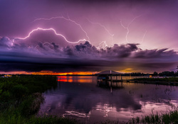 Lightening Over Lake Charlotte