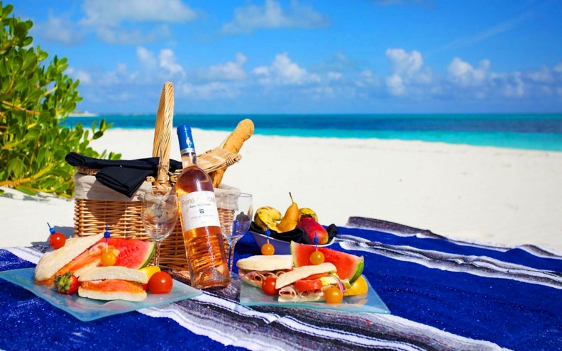 picnic on the beach