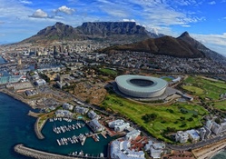 Aerial View of Cape Town, South Africa