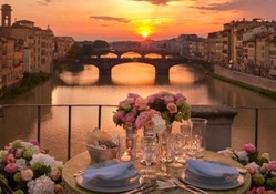A romantic terrace