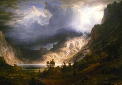 Storm over Rocky Mountains
