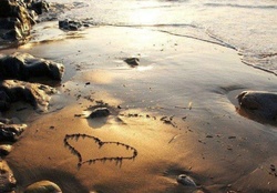 Heart on  a Beach