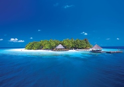 Ihuru Island in Maldives
