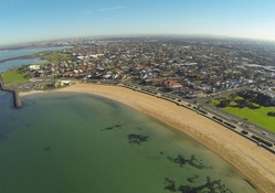 Aerial Beach Scene, Australia