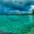 Rain over Bora Bora