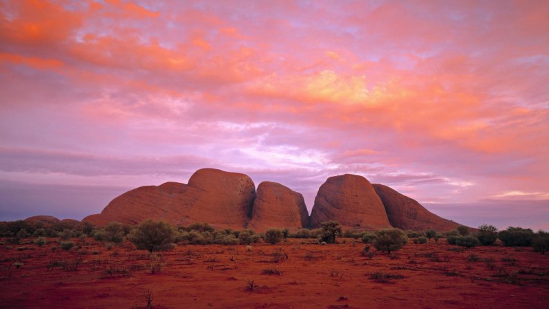 Sunset over Australian Outback
