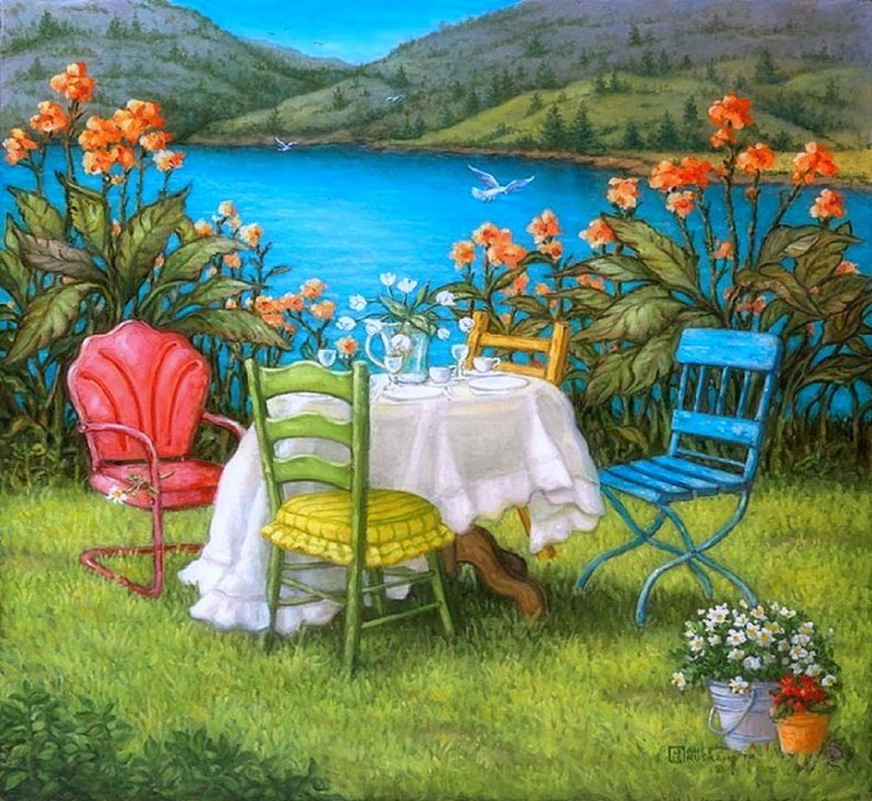 ★Table for Four at Lake★
