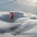 walking on clouds