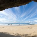 beautiful beach cave