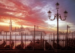 Sunset in Venice