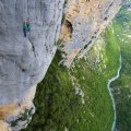 fabulous view of cliff climbing