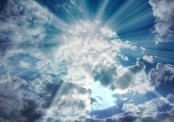 heavenly sun rays