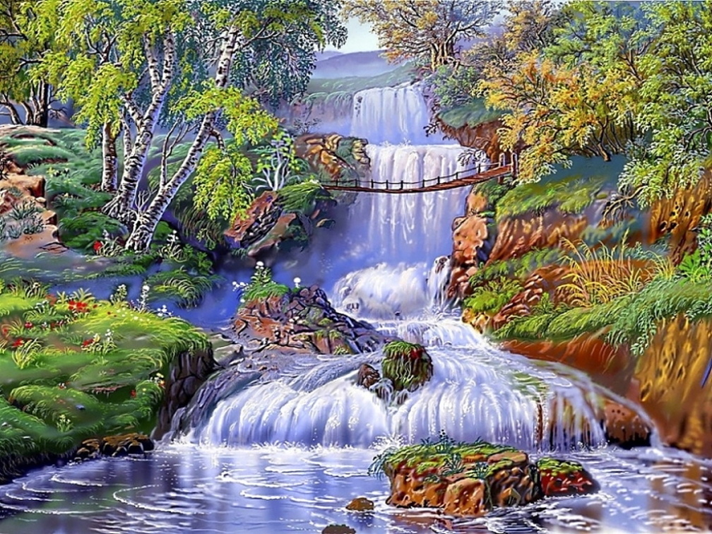 Native waterfall