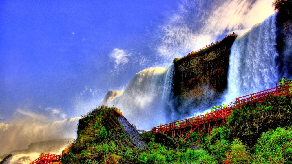 majestic waterfalls hdr