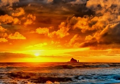 ultimate ocean sunset hdr