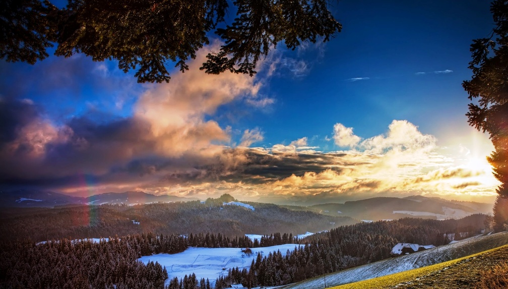 Mountain Sunset, Switzerland