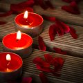 Candles and Rose Petals
