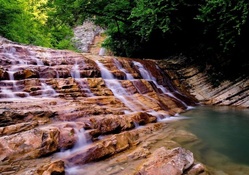 beautiful cascading falls