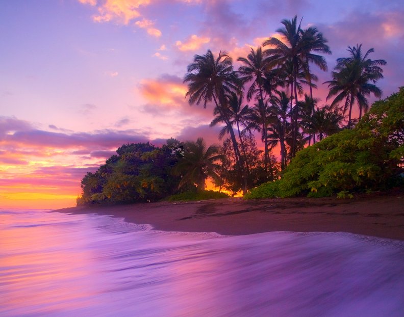 Sunset At South Kauai