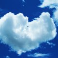 Heart shape clouds