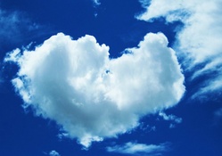 Heart shape clouds
