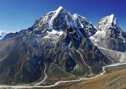 marvelous himalaya khumbu valley in nepal