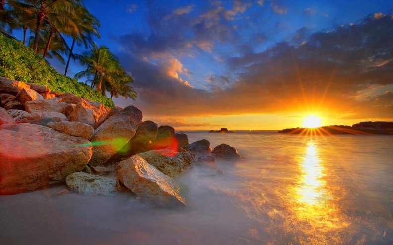 Secret Beach Sunset