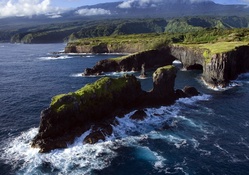superb rocky seacoast in maui hawaii