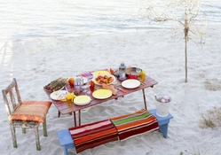 wonderful dining on the beach