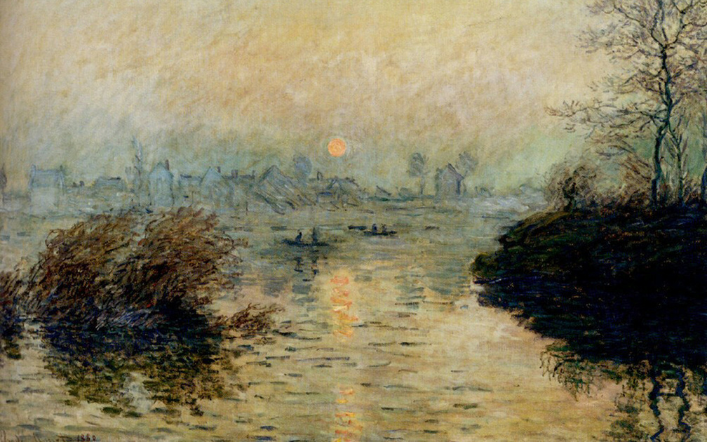 Sun Setting Over the Seine at Lavacourt_