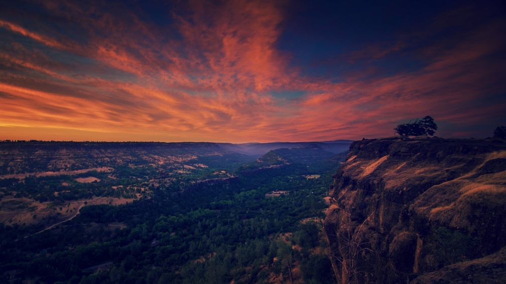 canyon at twilight