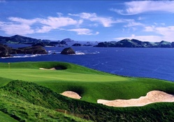 Golf Course by the Pacific Ocean
