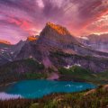 Grinnell Lake Sunset