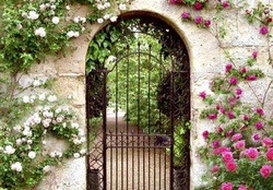 rose garden gate