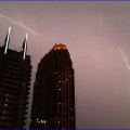 lightning over alanta,ga/usa