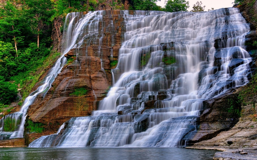 Ithaca Waterfall, New York ~ HDR