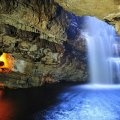 wonderful smoo cave falls in scotland