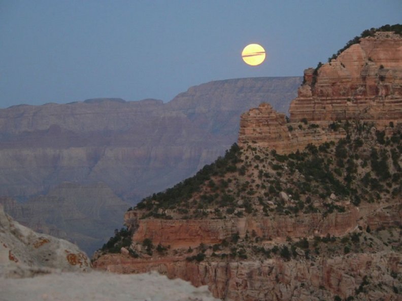 FULL MOON OVER GRAND CANYON