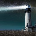 Lighthouse And Stars