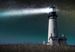 Lighthouse And Stars
