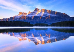 Two Jack Lake And Mount Rundle