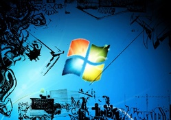 Windows 7 in grafiti