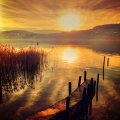Autumn Lake Sunset