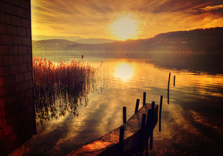 Autumn Lake Sunset